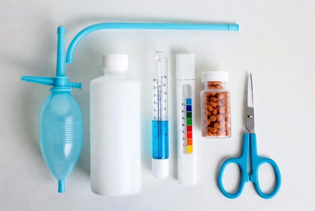 Como Cuidar do Peixe Betta: Guia Completo. kit de testes de parâmetros de água para aquário de betta