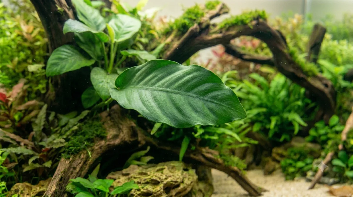 aquário plantado limpo e livre de algas