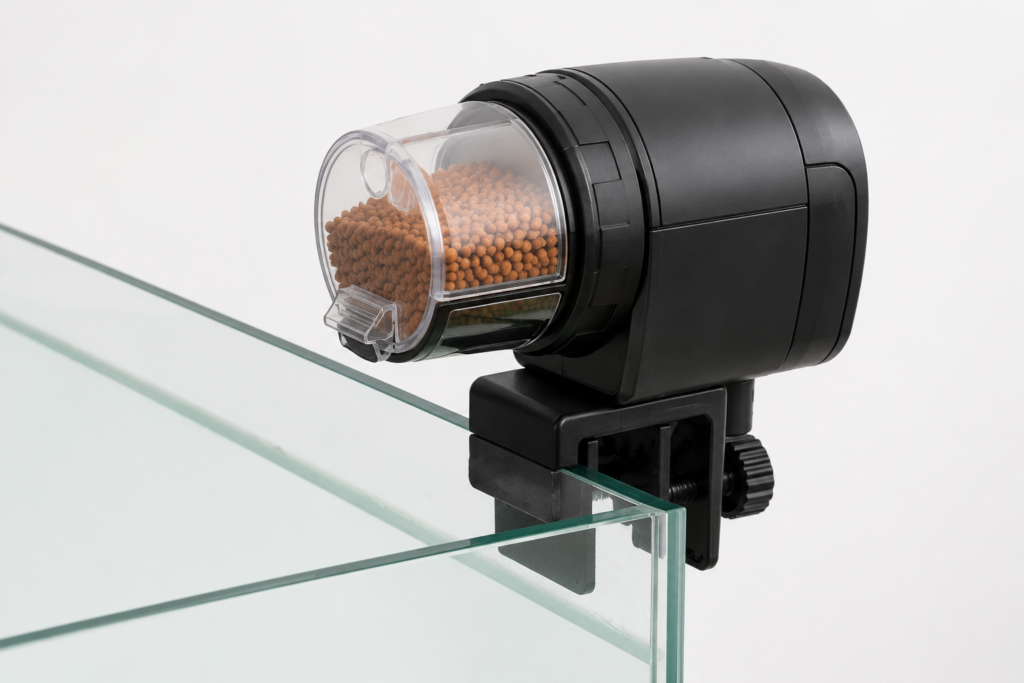 alimentador automático de aquário – equipamento opcional que facilita a rotina do aquarista